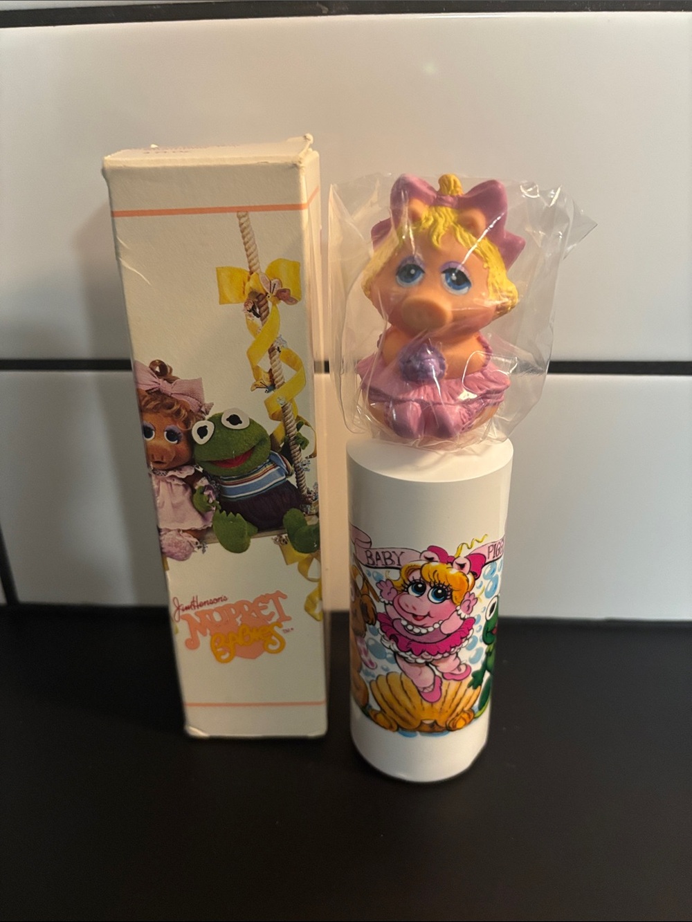 Vintage 80’s Muppet Babies Baby Miss Piggy Bubble Bath Avon